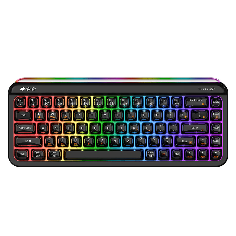AJAZZ AF68 Tri-mode membrane keyboard 4000mAh Semi-transparent two-tone keycaps RGB side light - Image 17