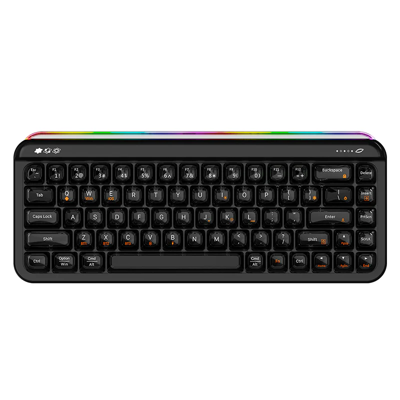 AJAZZ AF68 Tri-mode membrane keyboard 4000mAh Semi-transparent two-tone keycaps RGB side light - Image 18
