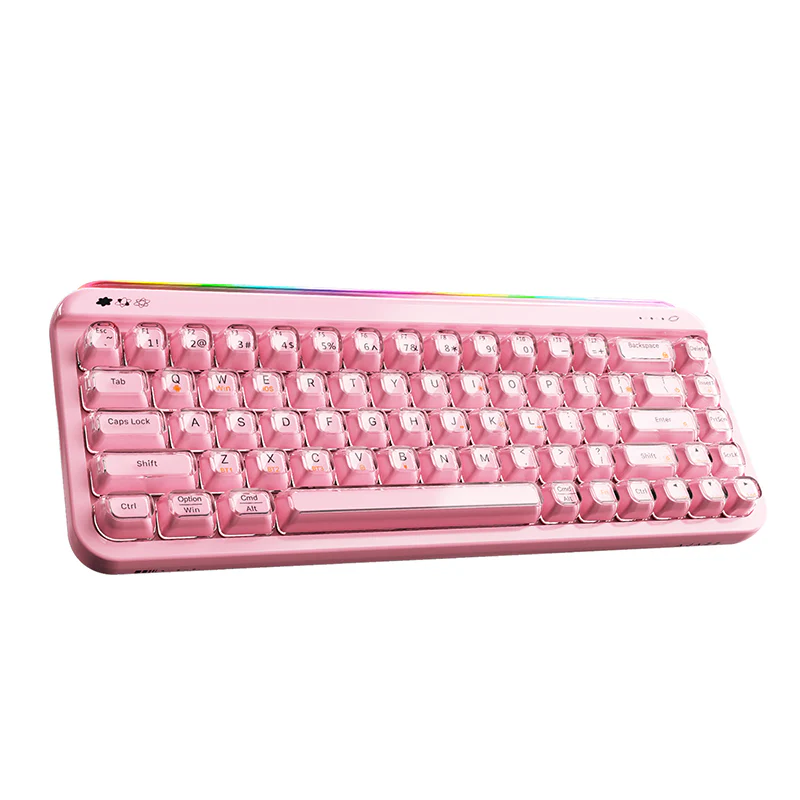 AJAZZ AF68 Tri-mode membrane keyboard 4000mAh Semi-transparent two-tone keycaps RGB side light - Image 19