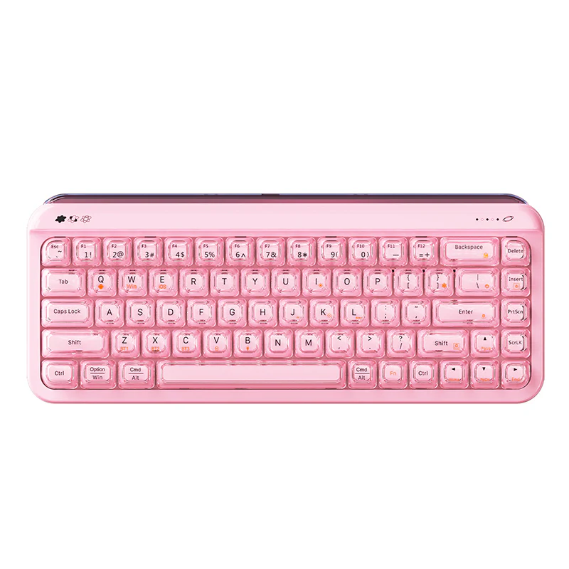 AJAZZ AF68 Tri-mode membrane keyboard 4000mAh Semi-transparent two-tone keycaps RGB side light - Image 21