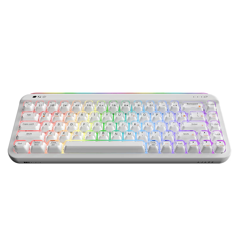 AJAZZ AF68 Tri-mode membrane keyboard 4000mAh Semi-transparent two-tone keycaps RGB side light - Image 23