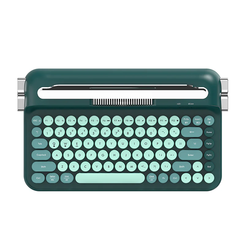 AJAZZ AF84 Wireless Keyboard Typewriter office Slot-in Stand 2.4GHz Wireless Receiver/Bluetooth - Image 5