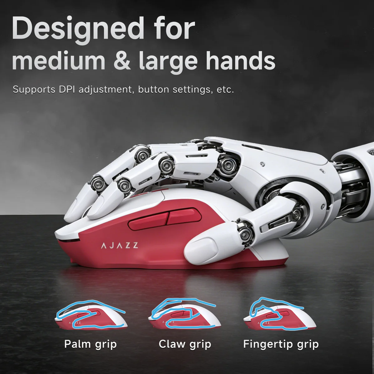 AJAZZ AJ039 V2 Gaming and Office Mouse 7-Button Mouse with Colorful Breathing Light - Image 4