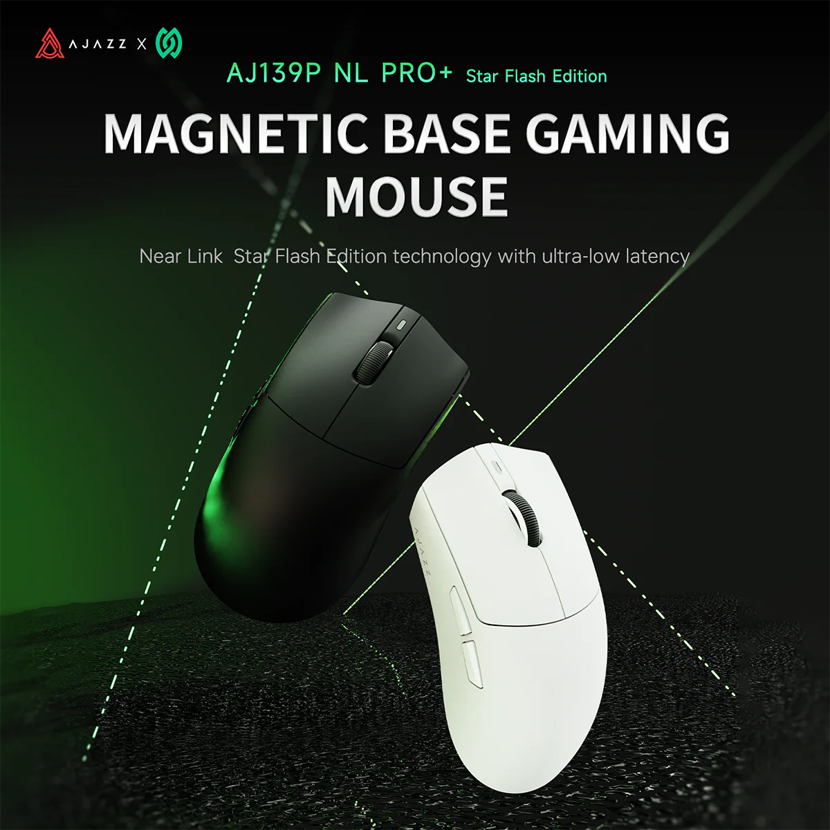 AJAZZ AJ139 NL V3 PRO Magnetic Base Gaming Mouse three modes PAW3395 Flagship Sensor Dual 8K High return rate 32000DPI Six-speed DPI - Image 5