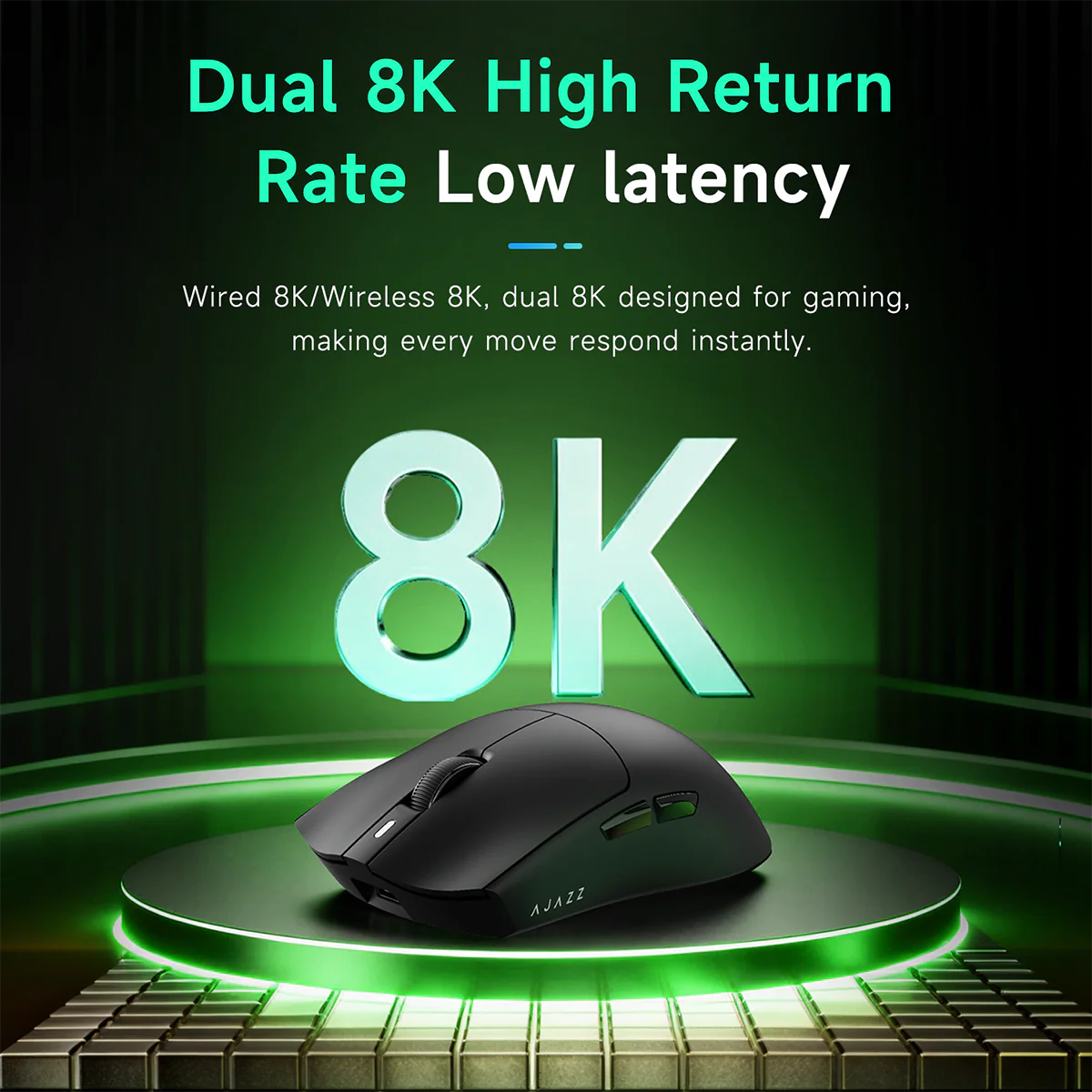 AJAZZ AJ139 NL V3 PRO Magnetic Base Gaming Mouse three modes PAW3395 Flagship Sensor Dual 8K High return rate 32000DPI Six-speed DPI - Image 7