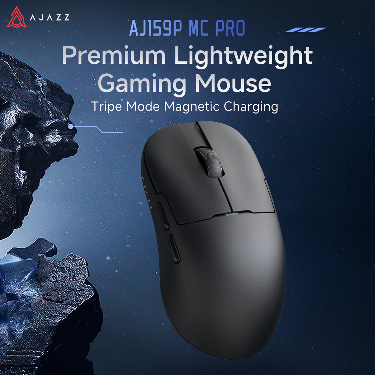 AJAZZ AJI59P MC PRO Wireless Gaming & Office Mouse – Color Screen, Magnetic Dock, PAW3311 Sensor Dual 1K Polling Rate, 24,000 DPI, 400mAh Battery, RGB Lighting, 57g Lightweight Design - Image 5