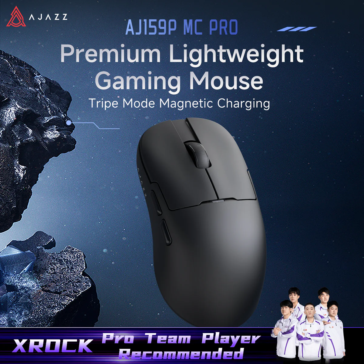 AJAZZ AJI59P MC PRO Wireless Gaming & Office Mouse – Color Screen, Magnetic Dock, PAW3311 Sensor Dual 1K Polling Rate, 24,000 DPI, 400mAh Battery, RGB Lighting, 57g Lightweight Design - Image 6