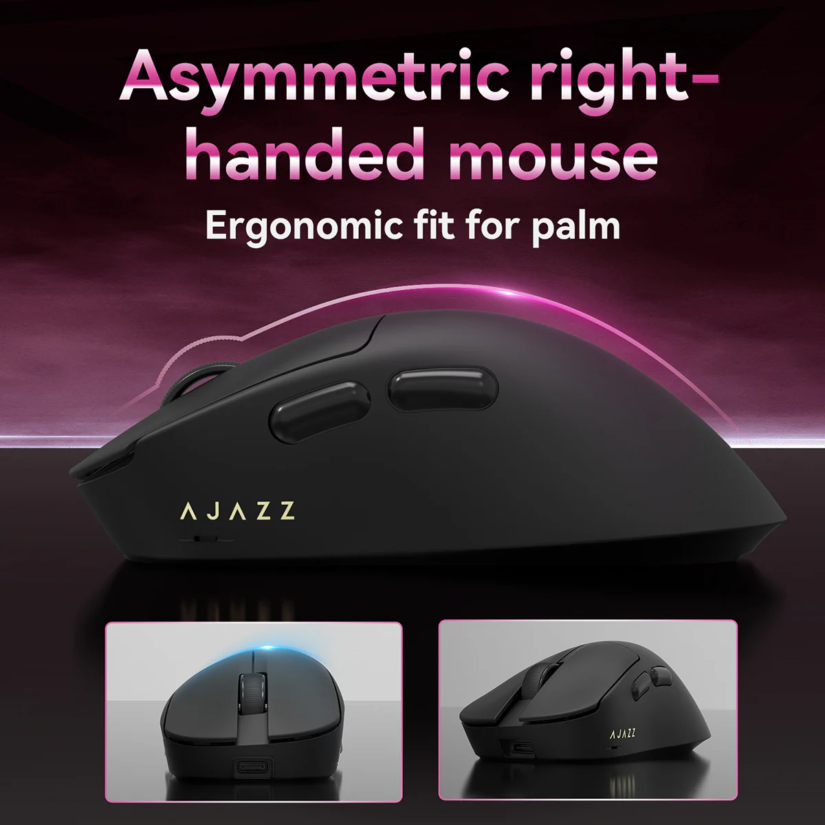 AJAZZ AJ179 TITAN Series Mouse Bluetooth Tri-mode PAW3950 8000Hz Return Rate - Image 15