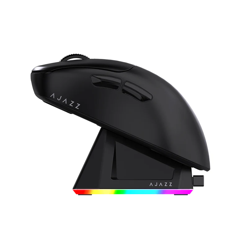 AJAZZ AJ179P MC Right-handed Bluetooth 2.4G Mouse·PAW3311 Three Modes RGB Magnetic Charging Base - Image 12