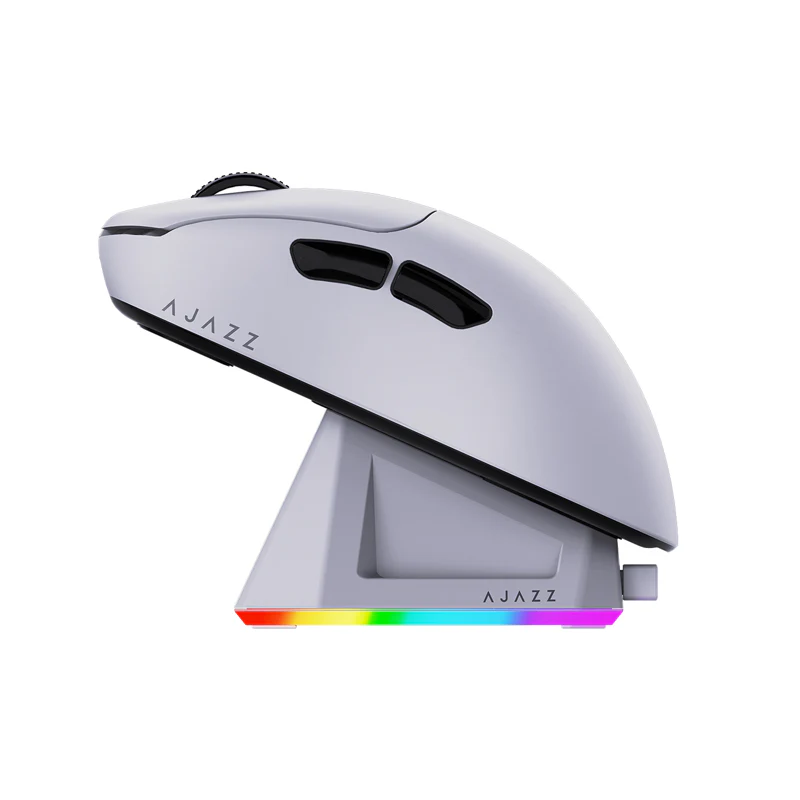 AJAZZ AJ179P MC Right-handed Bluetooth 2.4G Mouse·PAW3311 Three Modes RGB Magnetic Charging Base - Image 13