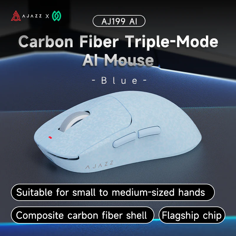 AJAZZ AJ199 AI Carbon fiber compositeTri-Mode AI Mouse Composite carbon fiber shell I Al Interaction - Image 3