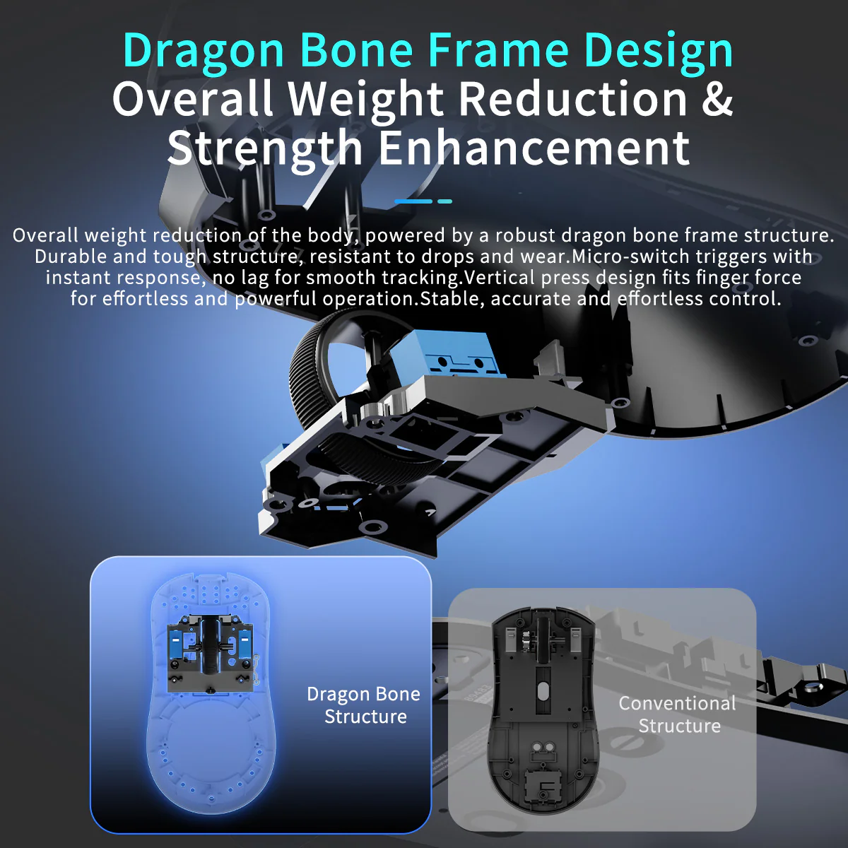 AJAZZ AJ200P NL AI MC Wireless AI Gaming Mouse NearLink Main Control Al Interaction Magnetic Wireless Endurance - Image 5