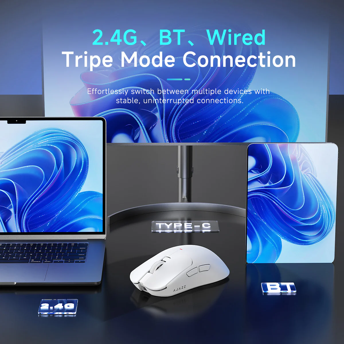 AJAZZ AJ200P NL AI MC Wireless AI Gaming Mouse NearLink Main Control Al Interaction Magnetic Wireless Endurance - Image 6