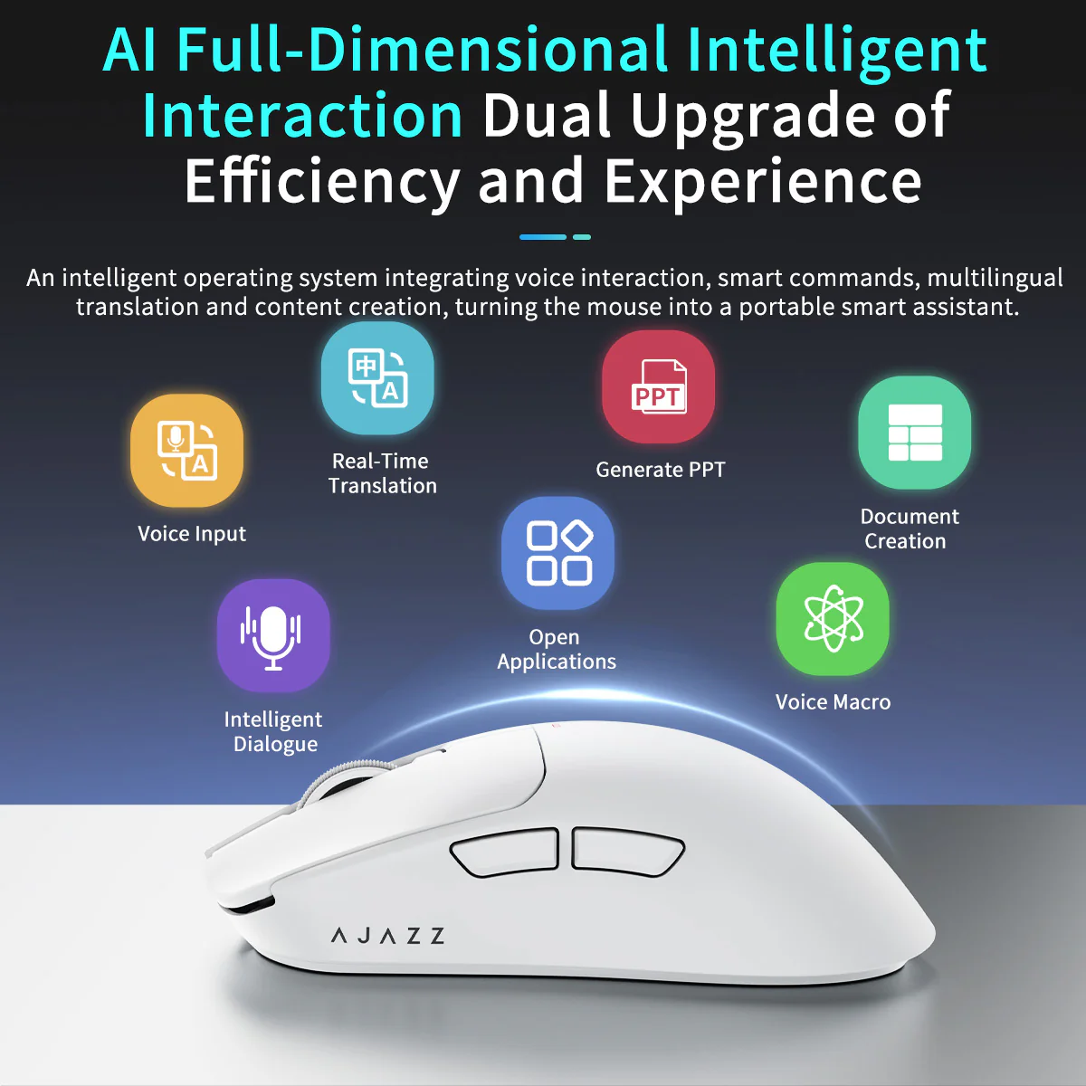 AJAZZ AJ200P NL AI MC Wireless AI Gaming Mouse NearLink Main Control Al Interaction Magnetic Wireless Endurance - Image 7