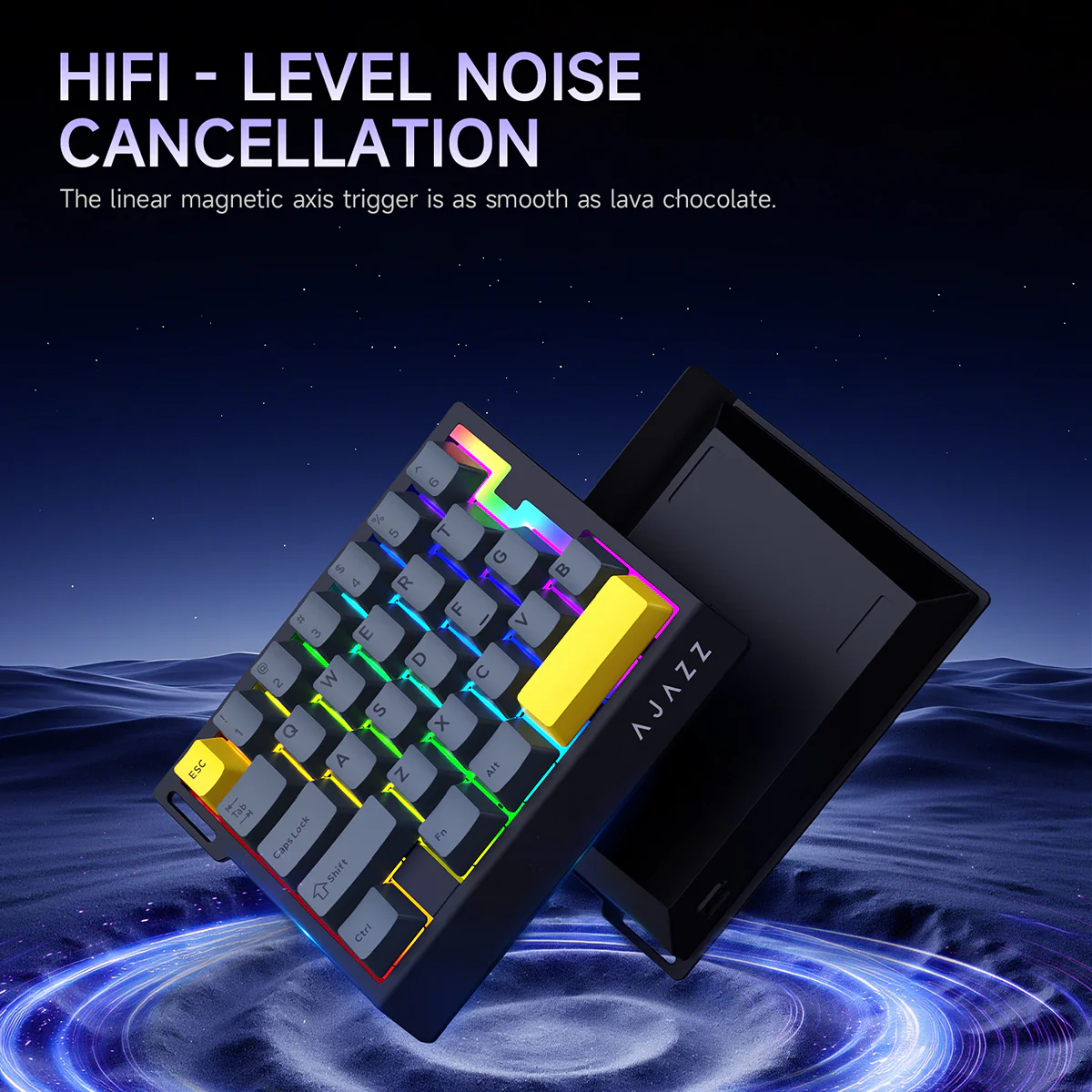 AJAZZ AK029 One-Handed Gaming Keyboard, 29-Key RGB, Full Key Customization, Hot-Swappable