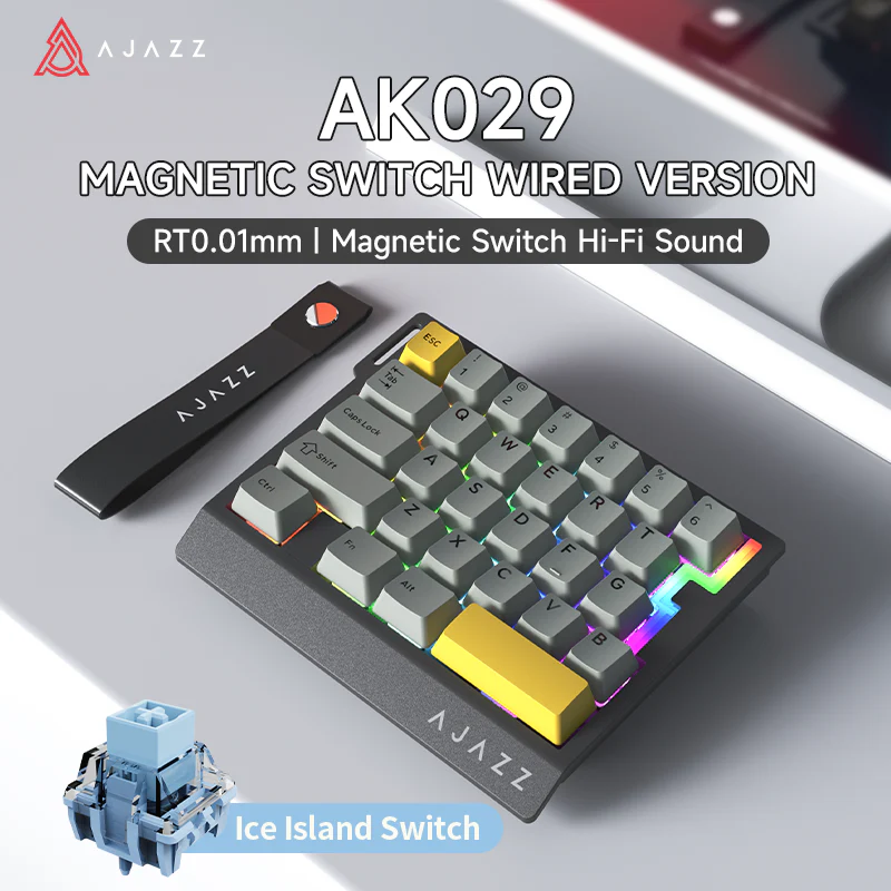 AJAZZ AK029 One-Handed Gaming Keyboard, 29-Key RGB, Full Key Customization, Hot-Swappable - Image 15