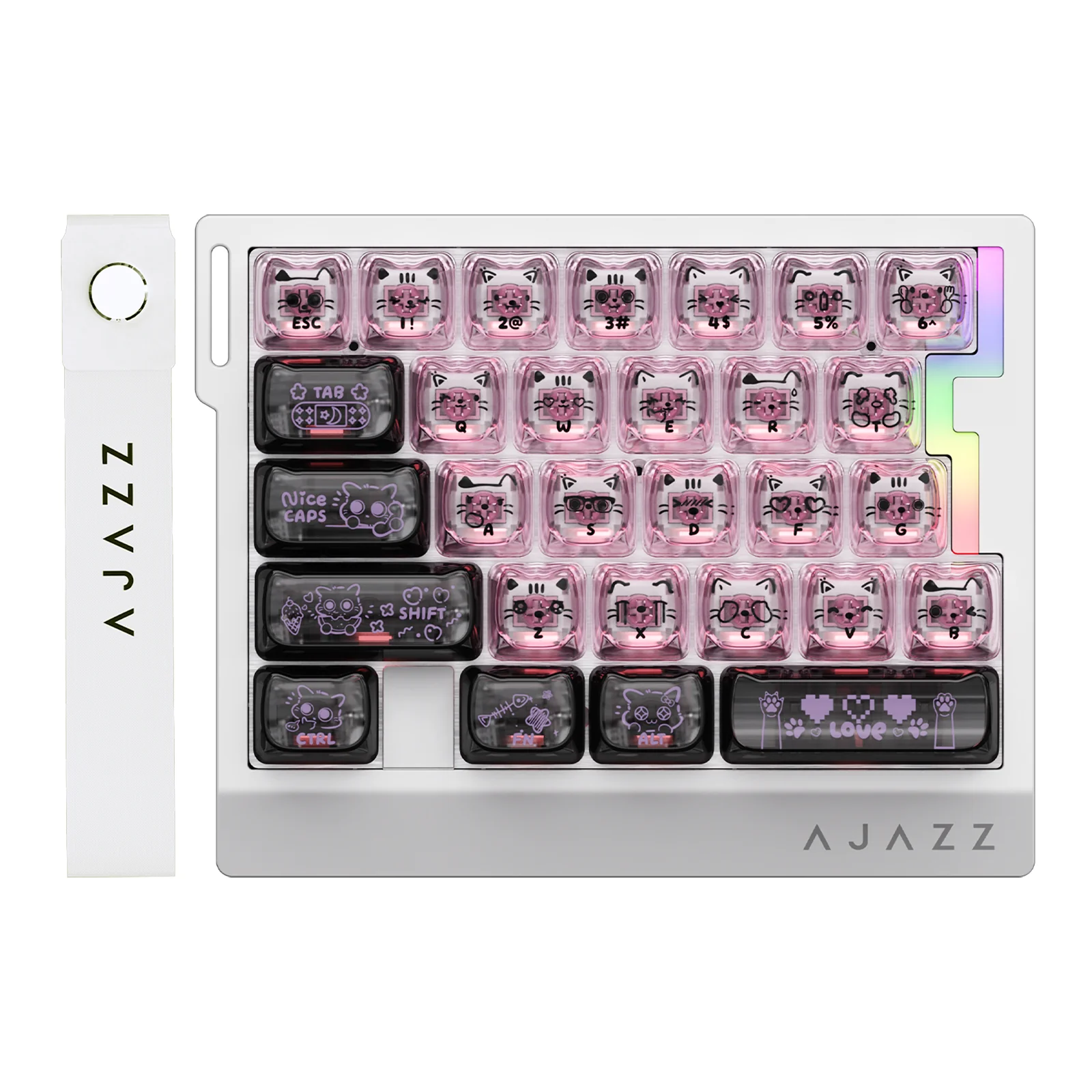 AJAZZ AK029 One-Handed Gaming Keyboard, 29-Key RGB, Full Key Customization, Hot-Swappable - Image 2