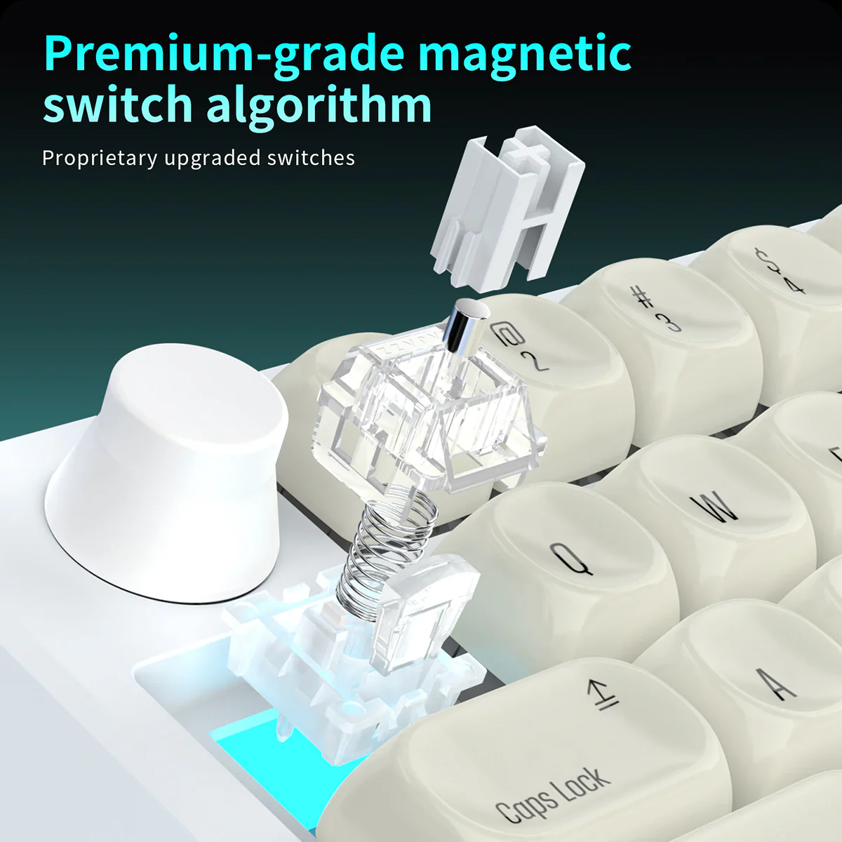 AJAZZ AK039 Wired Esports-Grade Magnetic Switch One-Handed Keyboard for FPS Gaming 38 Keys + Metal Knob | 0.01mm Precision | 8K Polling Rate - Image 4