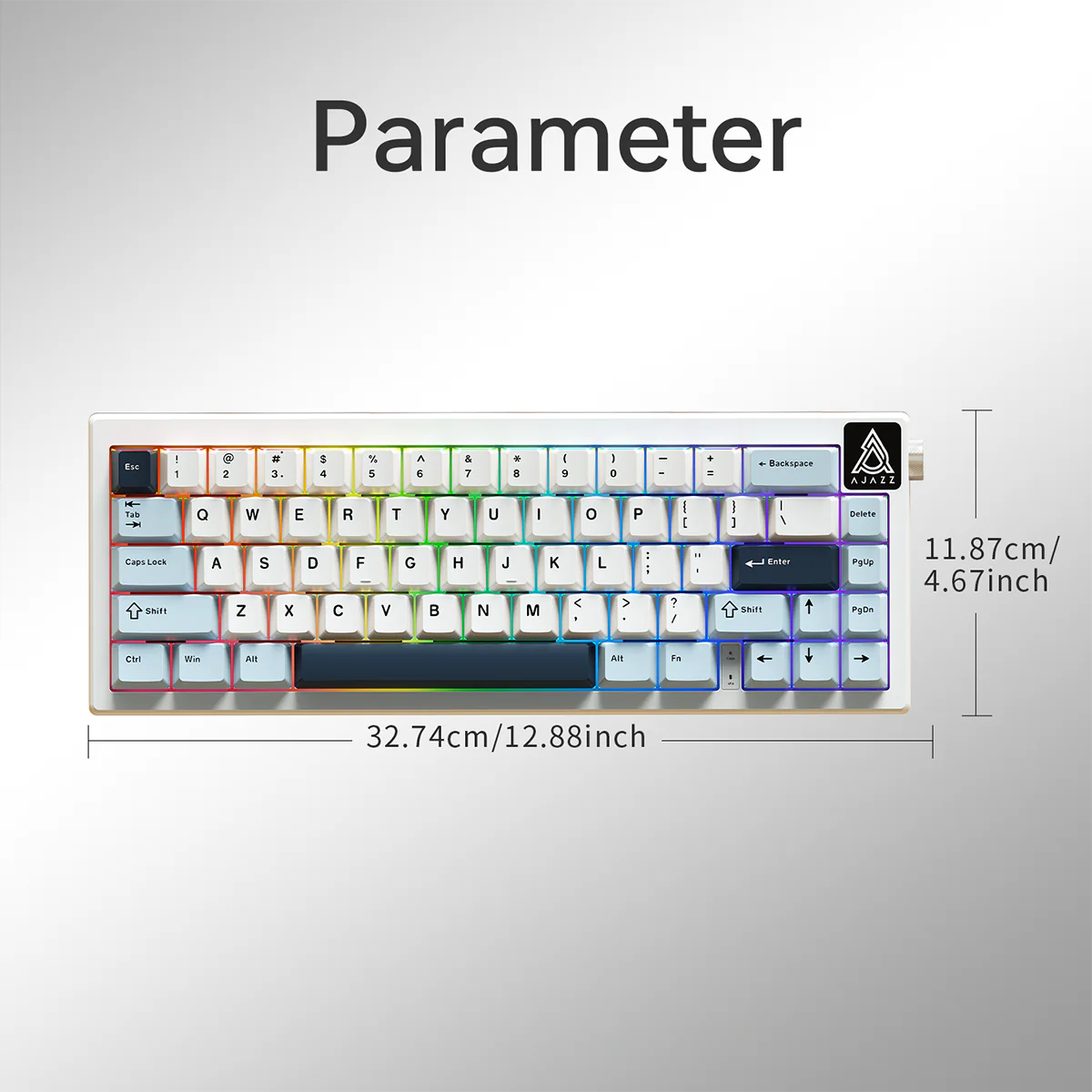 Ajazz AK650 Wired Gaming Mechanical Keyboard volume knob full-key hot-swappable switches - Image 15