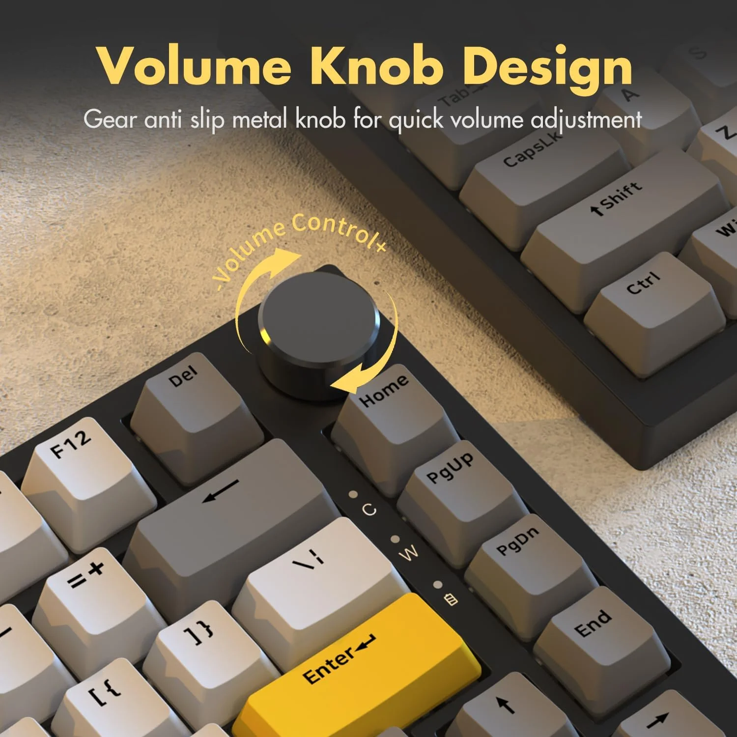 AJAZZ AK820 Mechanical Keyboard Hot Swapping 75% Layout with Knob Supprt win & Mac - Image 3
