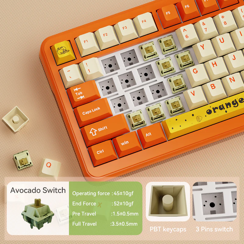 AJAZZ AK820 MAX PLUS The full range of mechanical keyboards -Tri-mode Bluetooth - Image 10