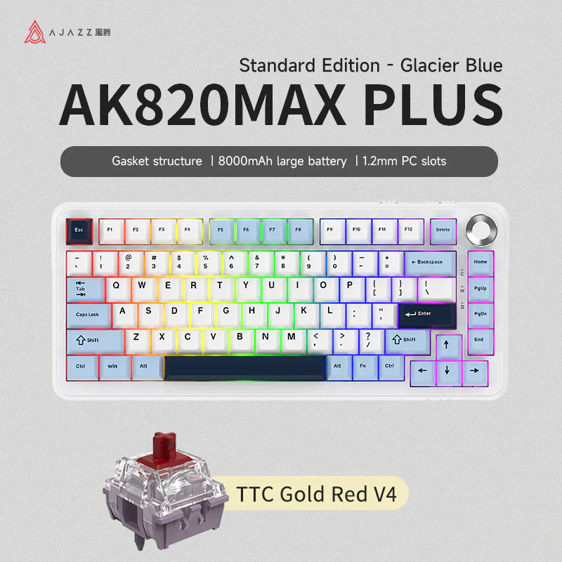AJAZZ AK820 MAX PLUS The full range of mechanical keyboards -Tri-mode Bluetooth - Image 27