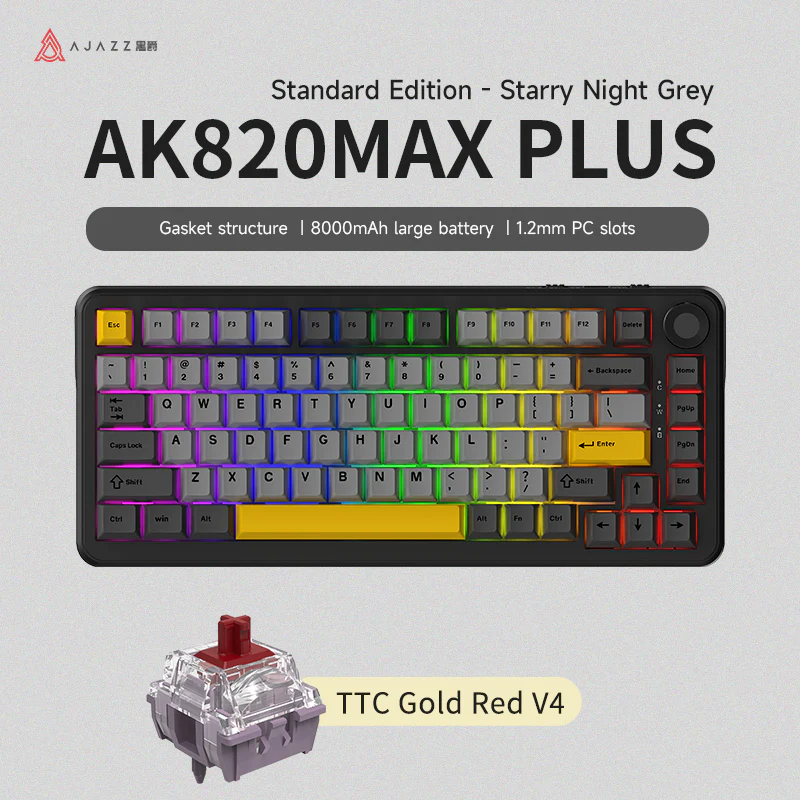 AJAZZ AK820 MAX PLUS The full range of mechanical keyboards -Tri-mode Bluetooth - Image 28