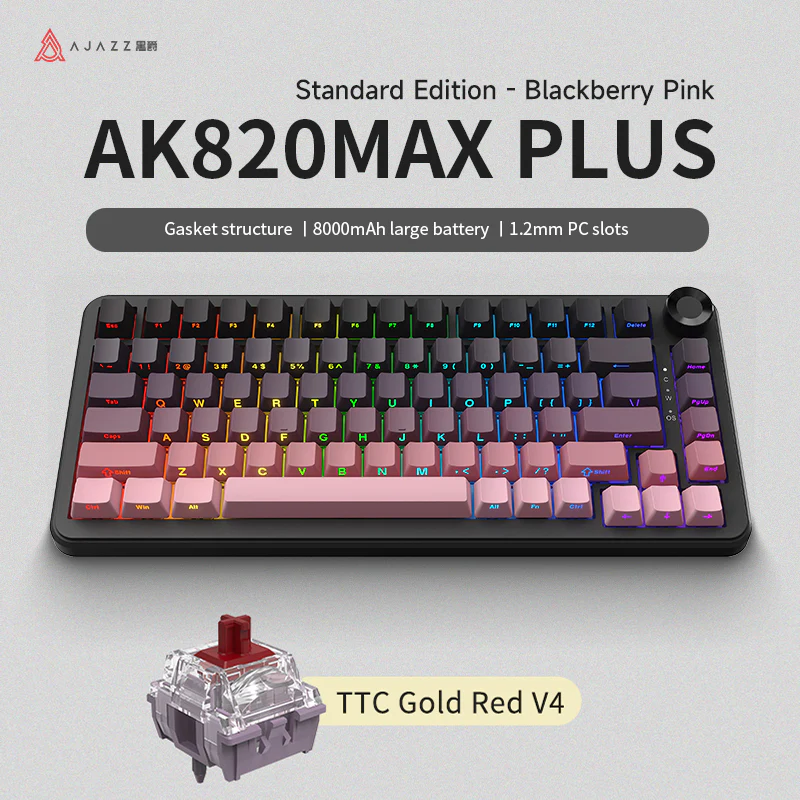 AJAZZ AK820 MAX PLUS The full range of mechanical keyboards -Tri-mode Bluetooth - Image 29