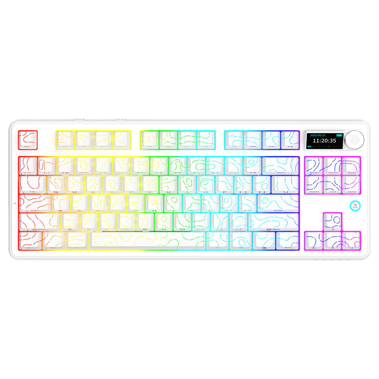 AJAZZ AK870 V2 Keyboard Gaming Mechanical Keyboard 10000mAh Wired/Wireless Bluetooth Gaming Keyboard - Image 2