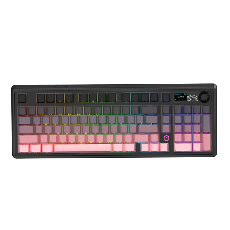 AJAZZ AK980 V2 Gaming Mechanical Keyboard 5000mAh/10000mAh Hot swappable Bluetooth/2.4G Wireless /Wired - Image 2
