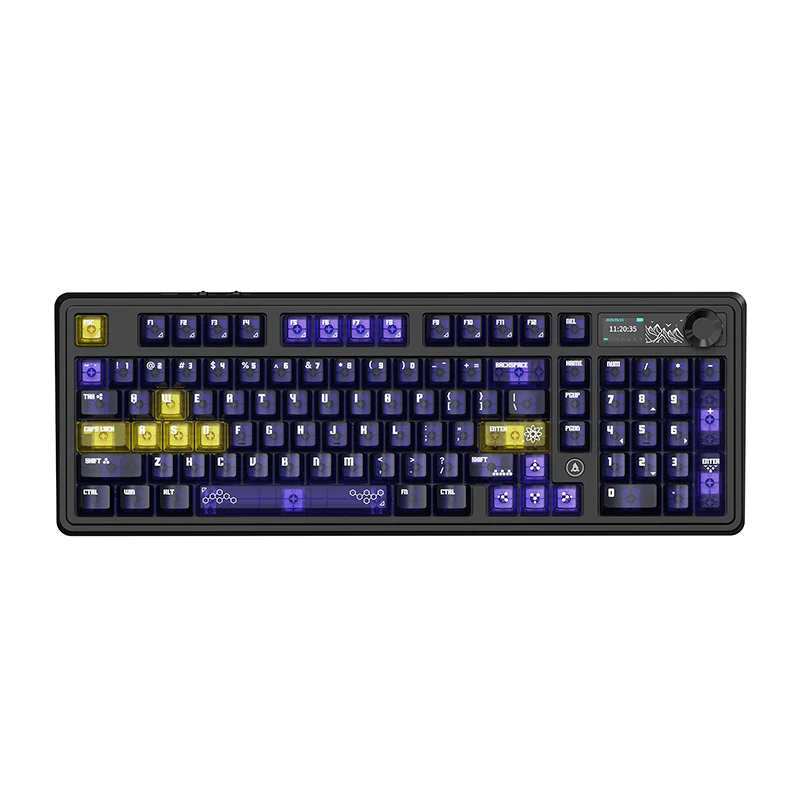 AJAZZ AK980 V2 PRO Dual 8K gaming wireless mechanical keyboard, 10000mAh TFT color screen, wireless Bluetooth, hot-swappable - Image 12