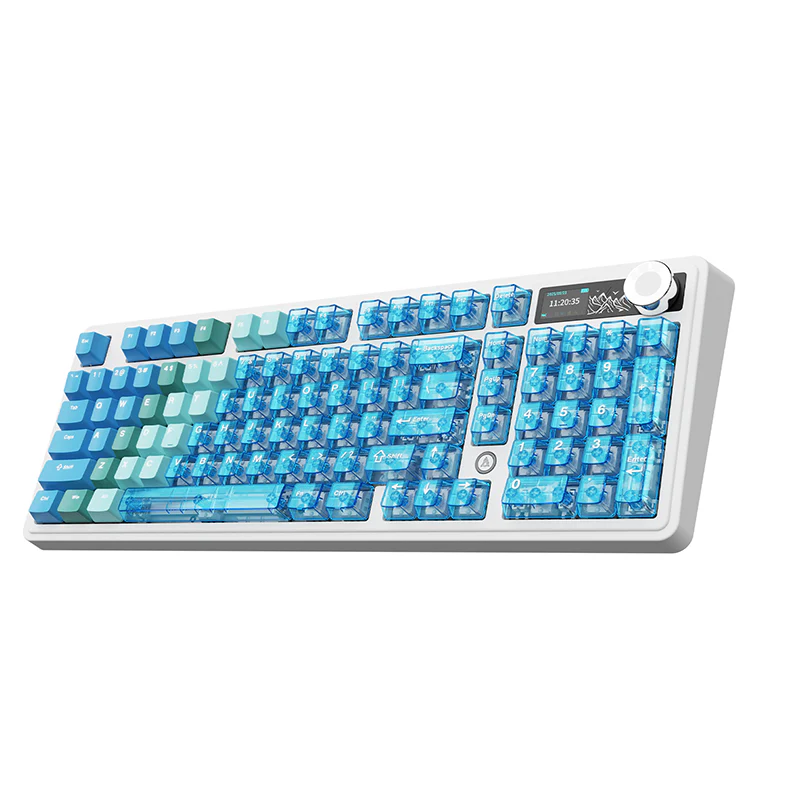 AJAZZ AK980 V2 PRO Dual 8K gaming wireless mechanical keyboard, 10000mAh TFT color screen, wireless Bluetooth, hot-swappable - Image 13