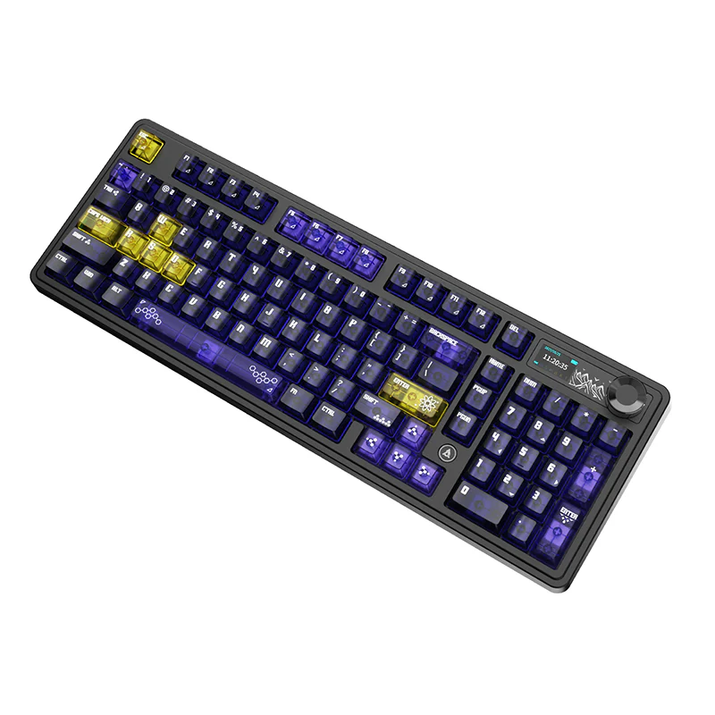 AJAZZ AK980 V2 PRO Dual 8K gaming wireless mechanical keyboard, 10000mAh TFT color screen, wireless Bluetooth, hot-swappable - Image 15