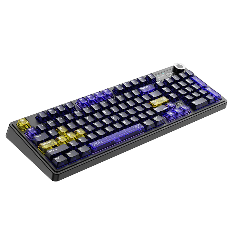 AJAZZ AK980 V2 PRO Dual 8K gaming wireless mechanical keyboard, 10000mAh TFT color screen, wireless Bluetooth, hot-swappable - Image 17