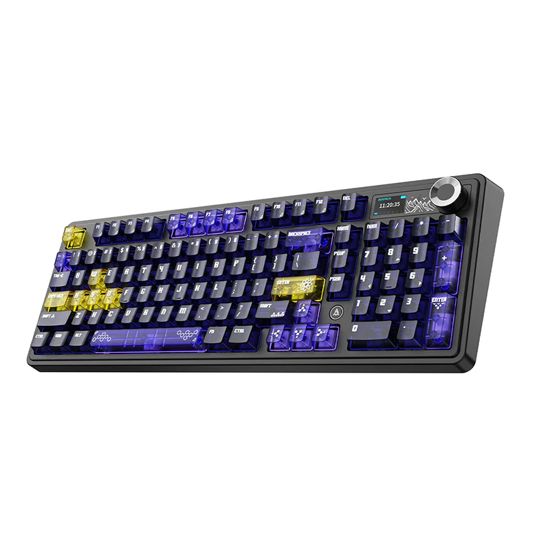 AJAZZ AK980 V2 PRO Dual 8K gaming wireless mechanical keyboard, 10000mAh TFT color screen, wireless Bluetooth, hot-swappable - Image 18