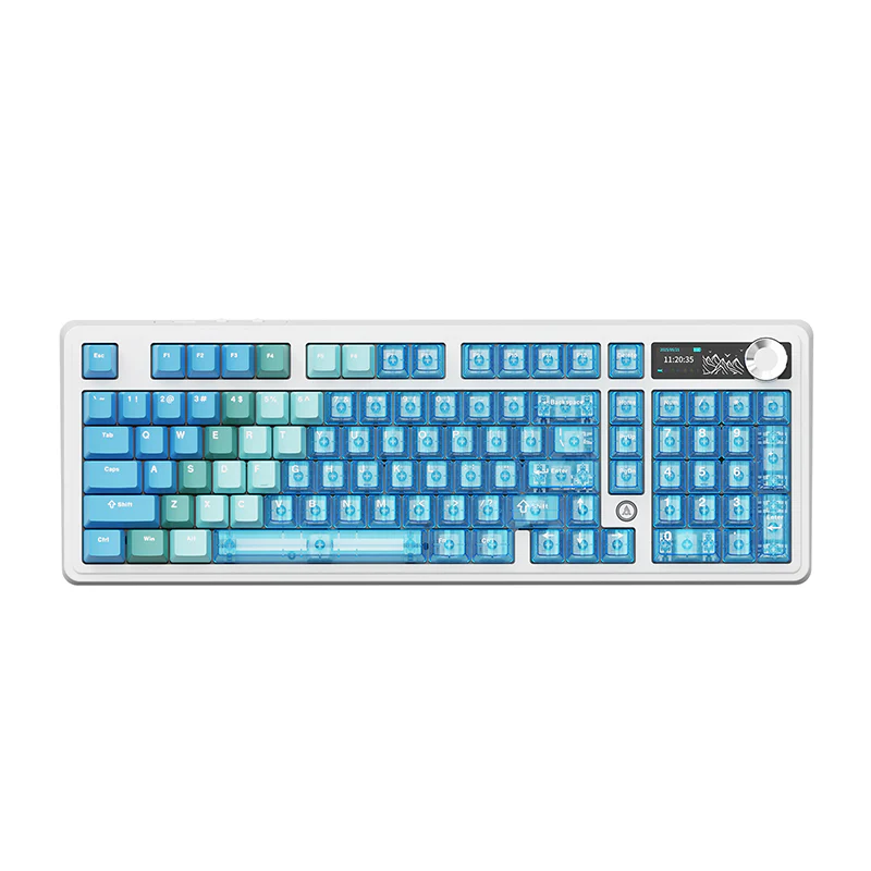 AJAZZ AK980 V2 PRO Dual 8K gaming wireless mechanical keyboard, 10000mAh TFT color screen, wireless Bluetooth, hot-swappable - Image 22