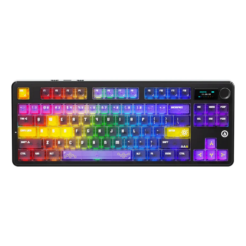 AJAZZ MK87/MK87 PRO 10000mAh long battery Wireless Bluetooth gaming mechanical keyboard life supports RGB lighting full key hot-swapping - Image 2