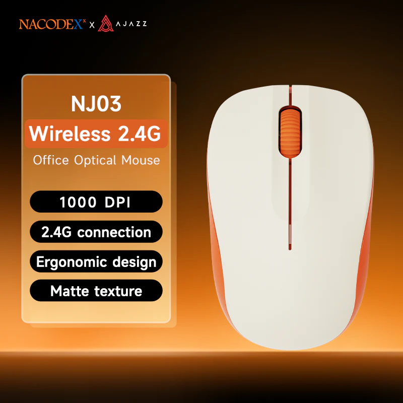 AJAZZ NJ03 Lightweight Single-Mode Office Mouse Wireless 2.4G 1000 DPI Approximately 56g - Image 7