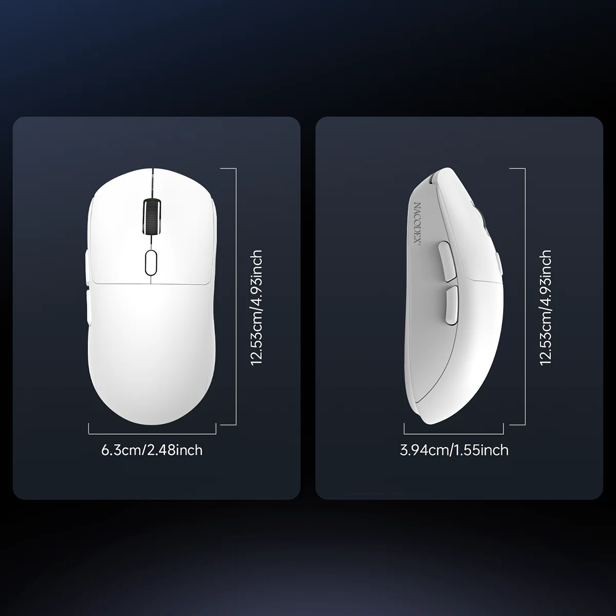 AJAZZ NJ07 Ultra Lightweight tri-mode mouse Versatile for bothgaming and work 300mAh + lightweight 65g + PAW3950 sensor - Image 8