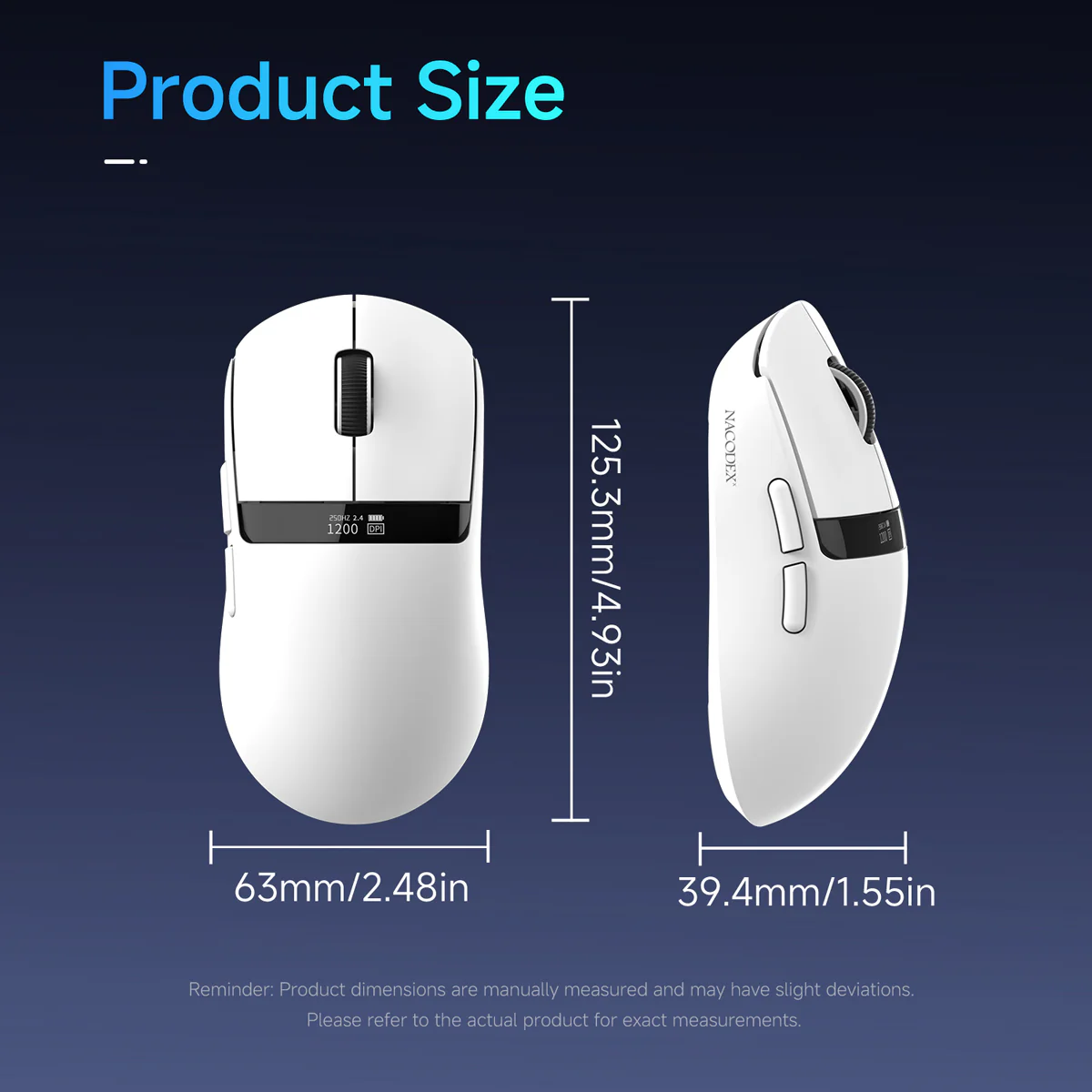 AJAZZ NJ07 V2 2.4G/Bluetooth/Wired Gaming Mouse PAW3311 Sensor 1K Polling Rate 300mAh Battery 6-Level Adjustable DPI - Image 14
