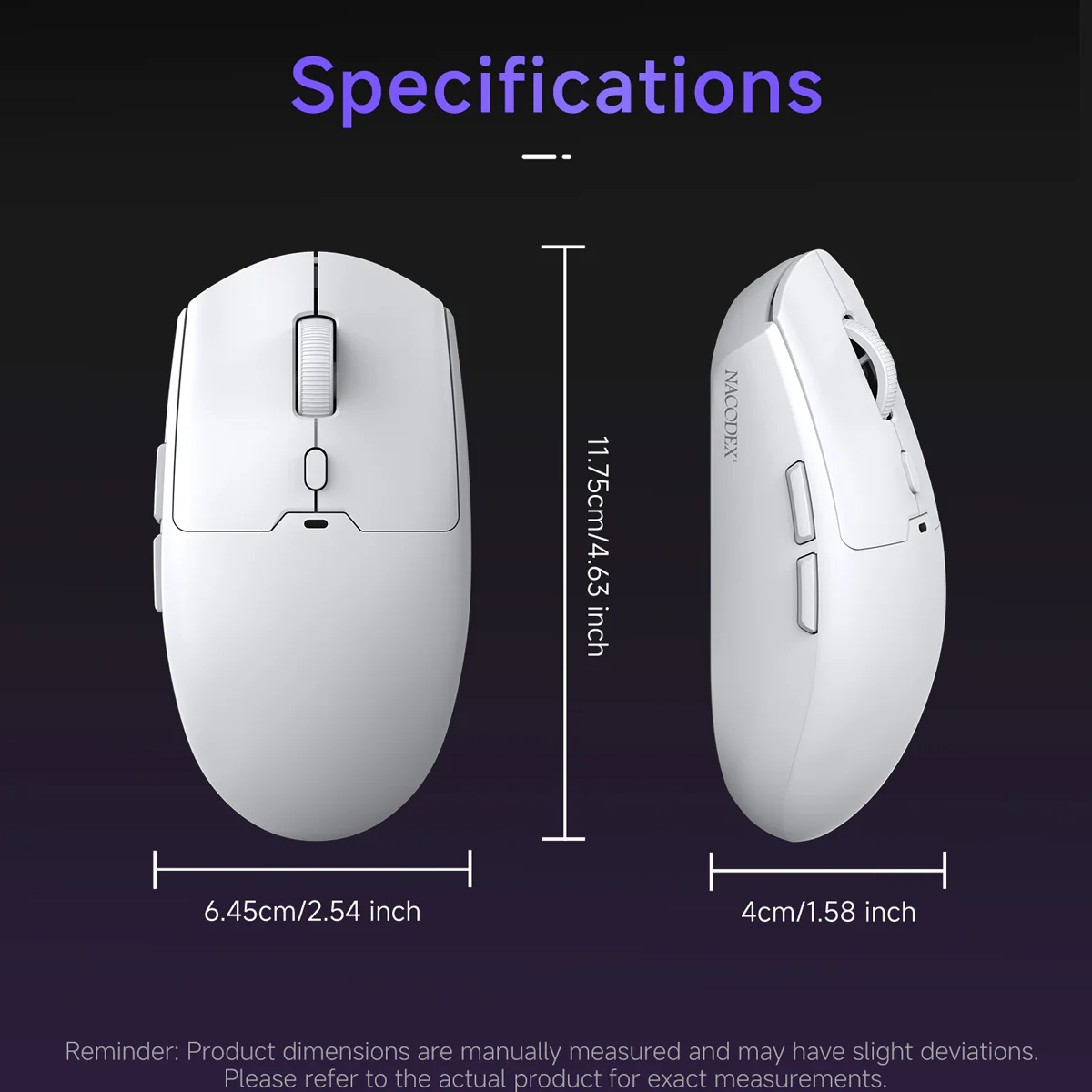 AJAZZ NJ11 Wireless Gaming Mouse with 1000Hz Polling Rate 6-Level Adjustable DPI 300mAh High-Capacity Battery Lightweight Design - Image 11