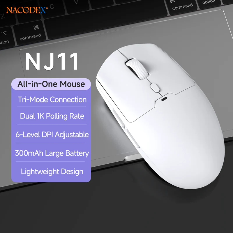 AJAZZ NJ11 Wireless Gaming Mouse with 1000Hz Polling Rate 6-Level Adjustable DPI 300mAh High-Capacity Battery Lightweight Design - Image 14