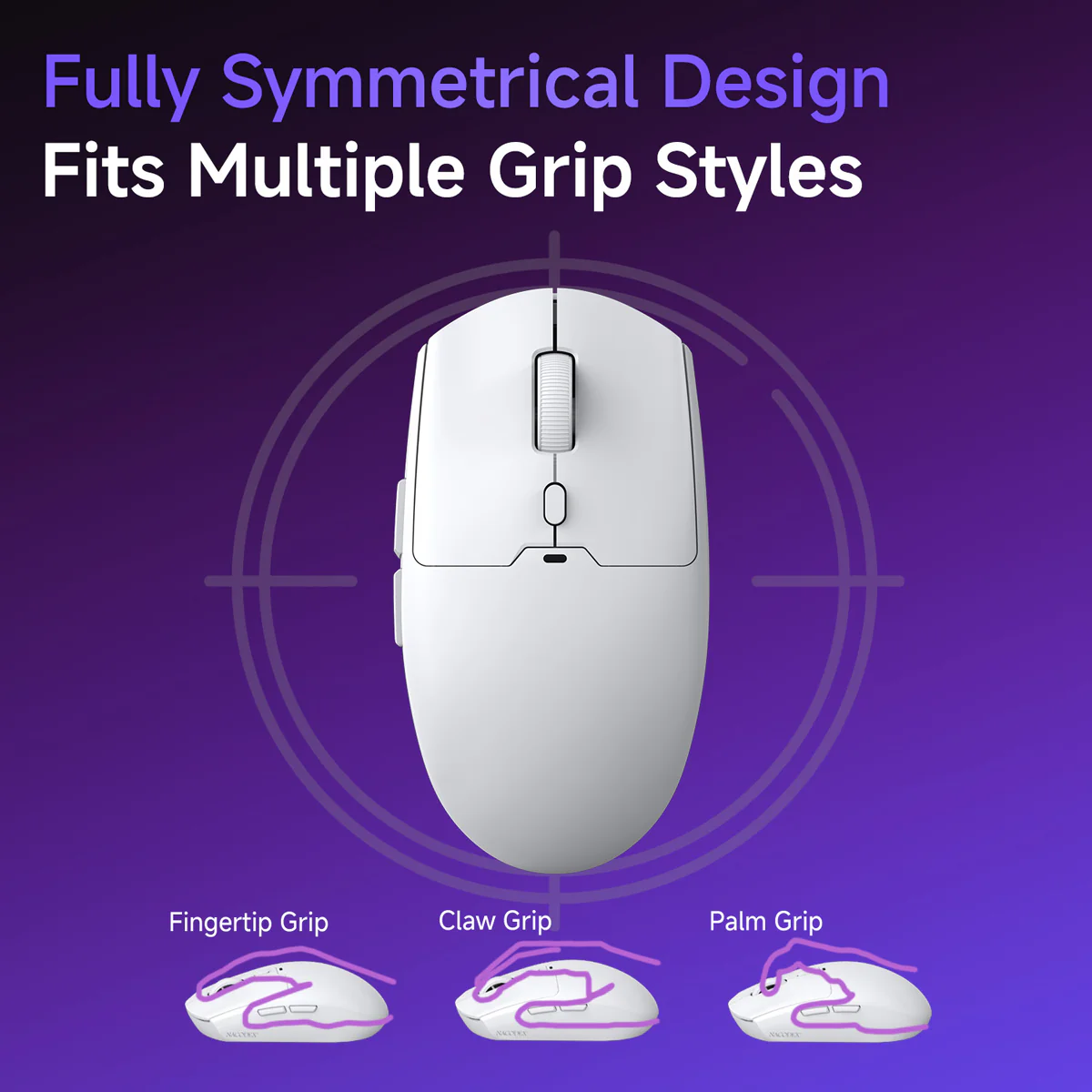 AJAZZ NJ11 Wireless Gaming Mouse with 1000Hz Polling Rate 6-Level Adjustable DPI 300mAh High-Capacity Battery Lightweight Design - Image 4