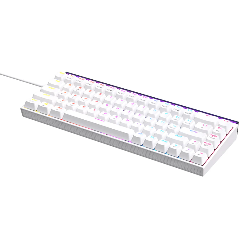 AJAZZ NK68 Small Mechanical Keyboard 68-key layout Mixed Light Red axis All-key hot-swappableHull structure Wired Version - Image 14
