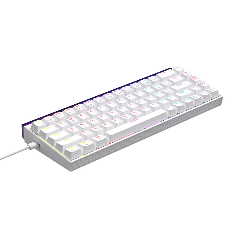 AJAZZ NK68 Small Mechanical Keyboard 68-key layout Mixed Light Red axis All-key hot-swappableHull structure Wired Version - Image 16