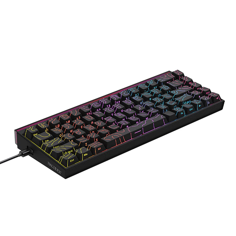 AJAZZ NK68 Small Mechanical Keyboard 68-key layout Mixed Light Red axis All-key hot-swappableHull structure Wired Version - Image 18