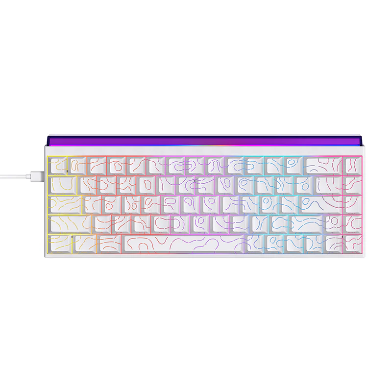 AJAZZ NK68 Small Mechanical Keyboard 68-key layout Mixed Light Red axis All-key hot-swappableHull structure Wired Version - Image 2