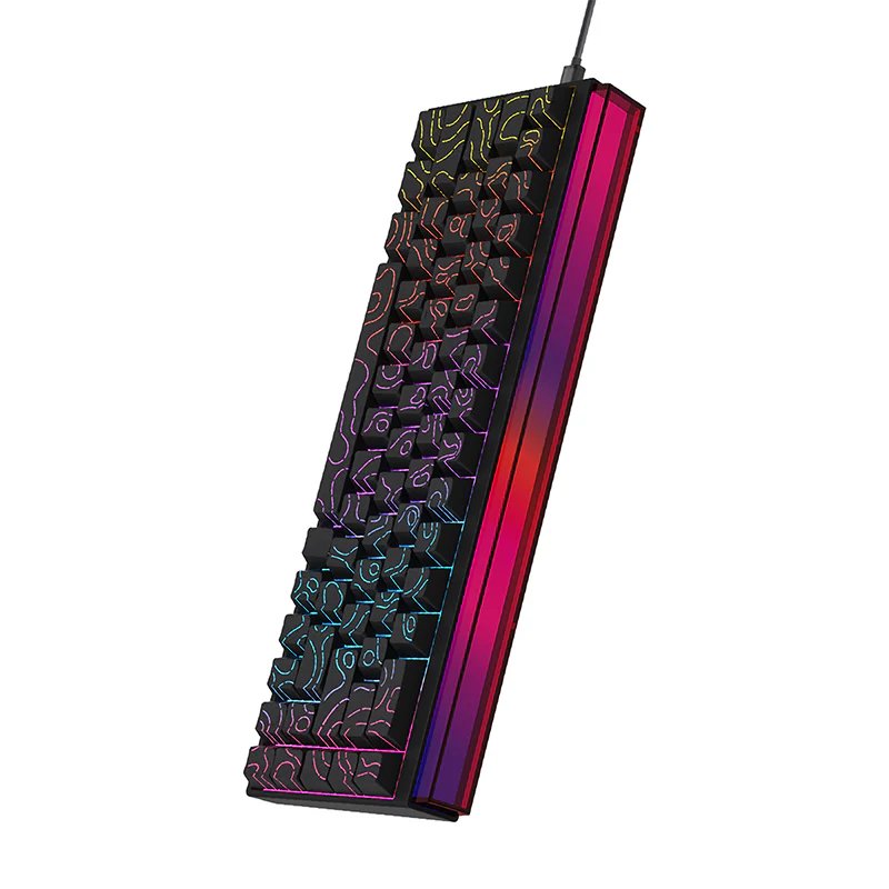 AJAZZ NK68 Small Mechanical Keyboard 68-key layout Mixed Light Red axis All-key hot-swappableHull structure Wired Version - Image 3