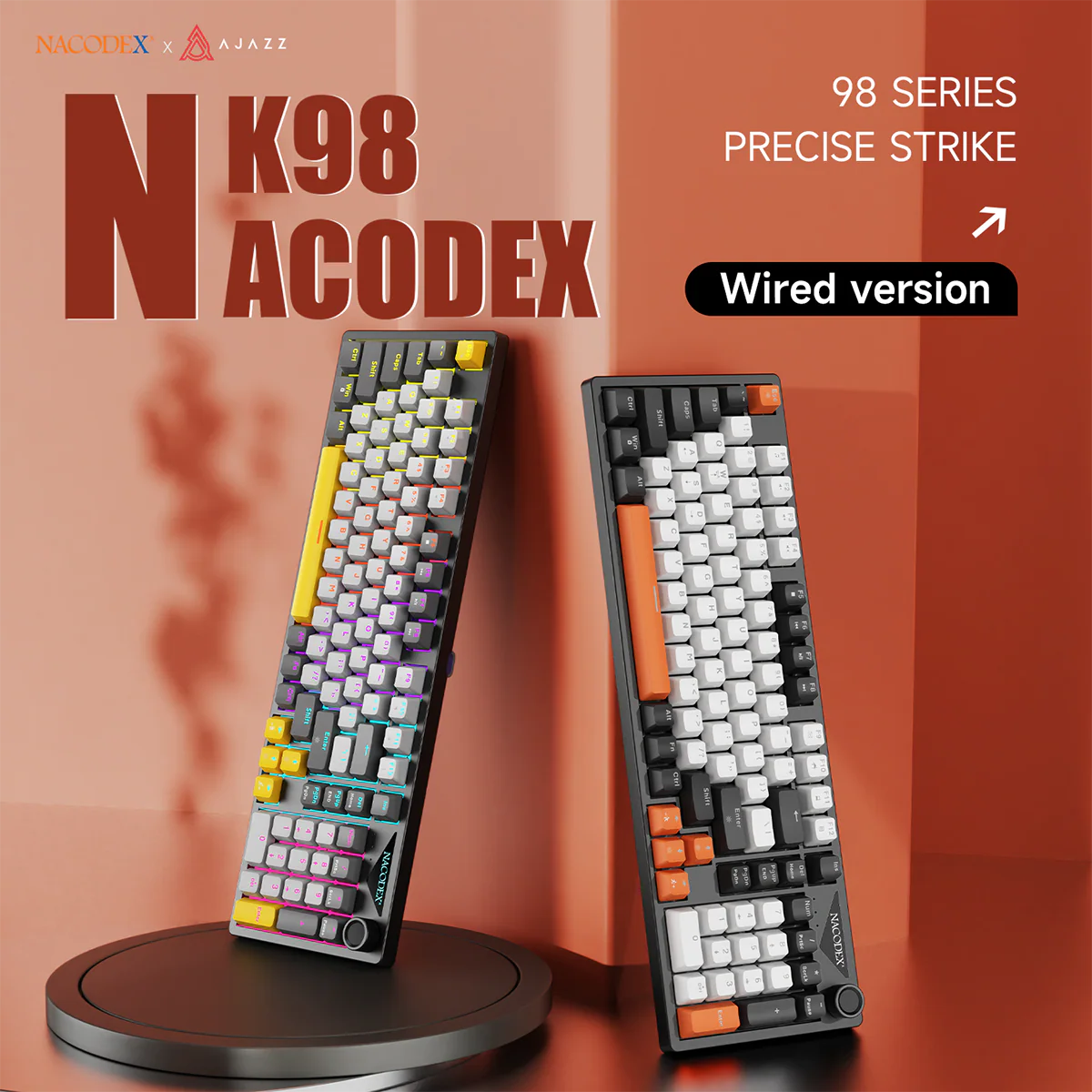AJAZZ NK98 Mechanical Gaming Keyboard with Wired Hot-Swapping 98 layout - Image 5
