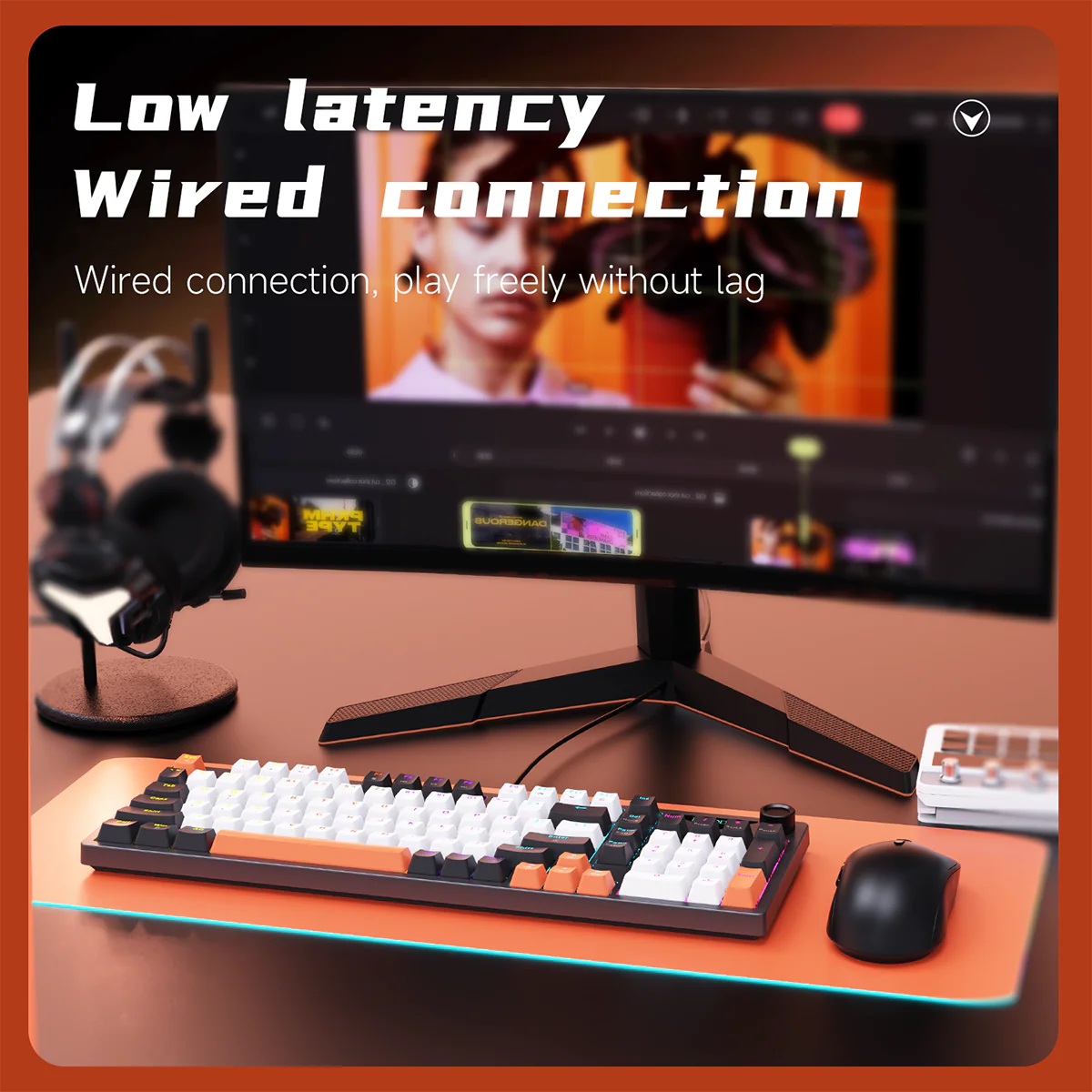 AJAZZ NK98 Mechanical Gaming Keyboard with Wired Hot-Swapping 98 layout - Image 9
